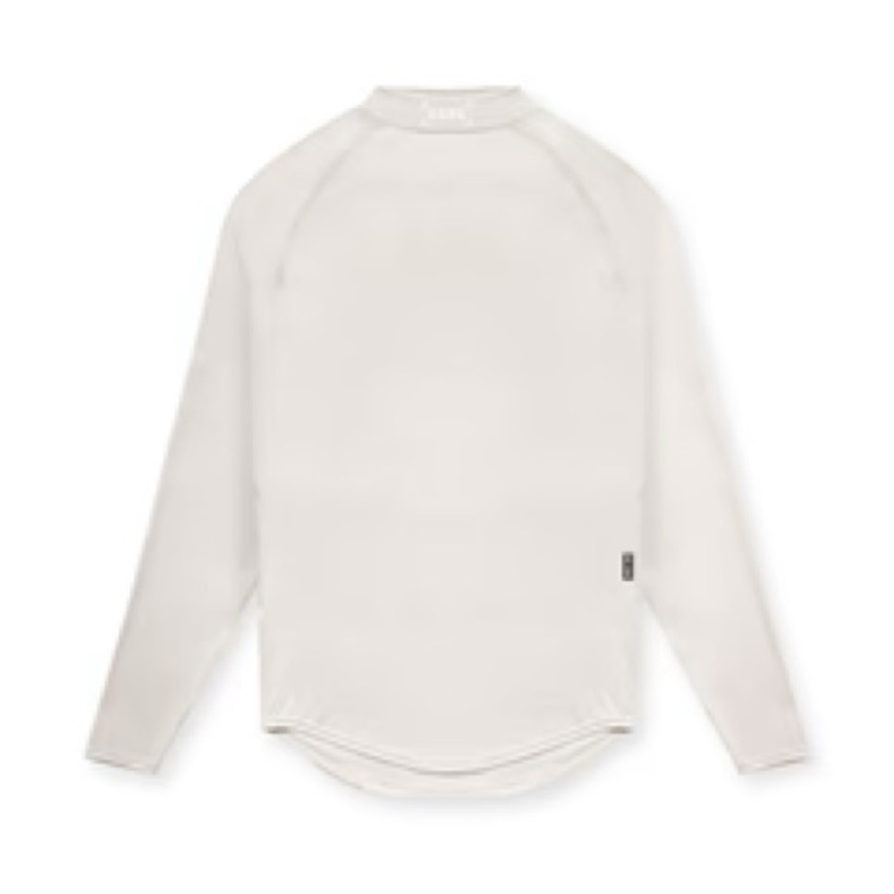 ASRV SilverPlus Mock Neck Long Sleeve Large Ivory Cream color